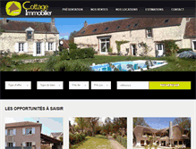 Tablet Screenshot of cottage-immobilier.com